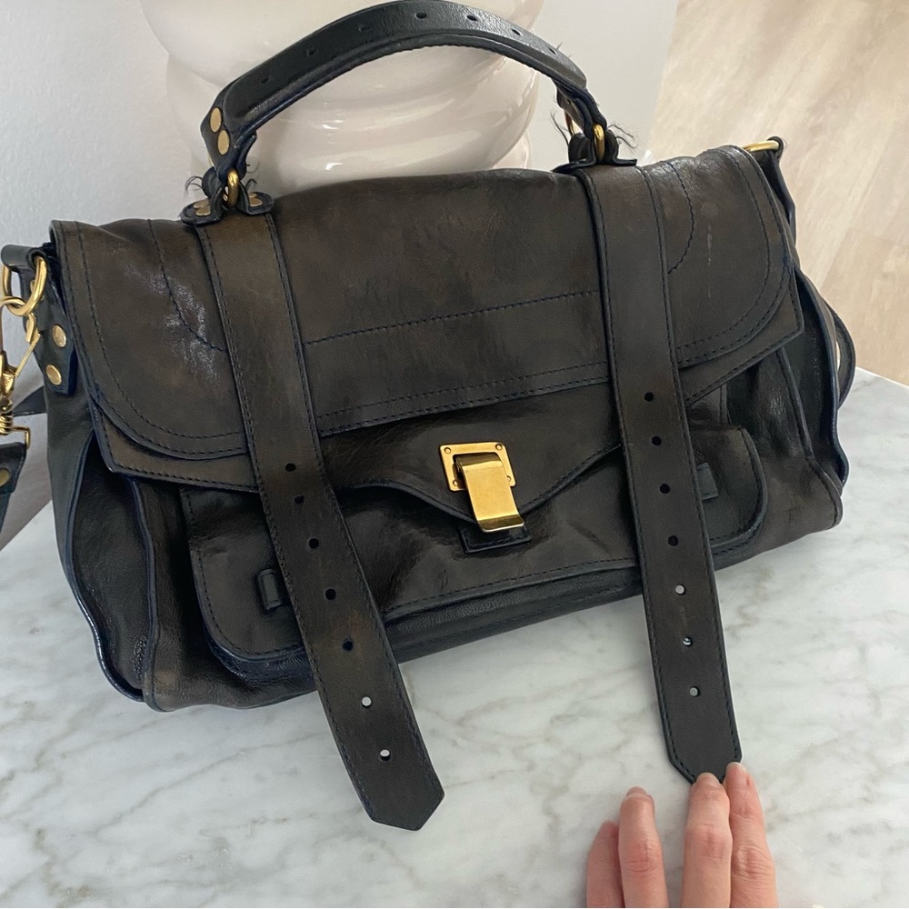 Proenza Schouler PS1 Medium Bag in Navy
